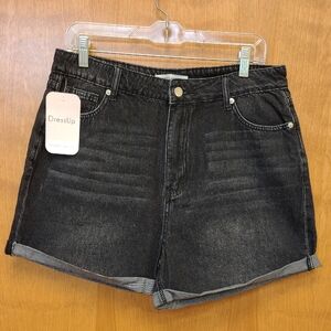 Hammer Jeans Women's Black Denim Shorts